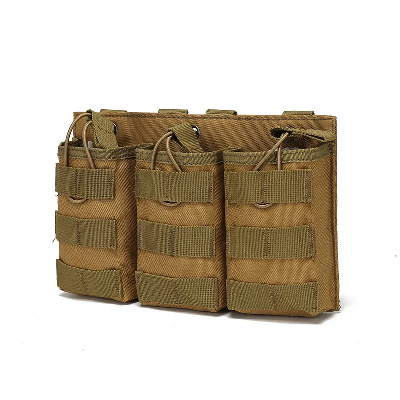 Tactical Molle Magazine Pouch Double-Layer Triple Rifle Pistol Mags Bag Cartridge Pouches Hunting Paintball Mag Holder Carrier | Спорт и
