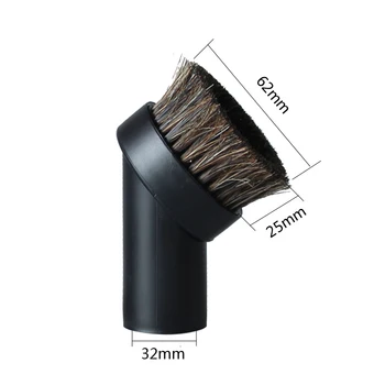 

Horsehair Bristle Round Dust Brush W/ Vacuum Cleaner Converting Adapter/32-35mm