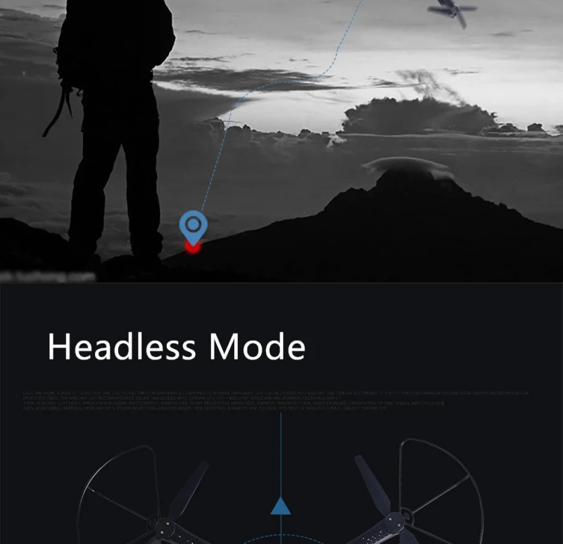 Новое поколение складной воздушный WiFi FPV Радиоуправляемый Дрон 14 минут высота удержания один ключ возврат Квадрокоптер Безголовый режим вертолет игрушки