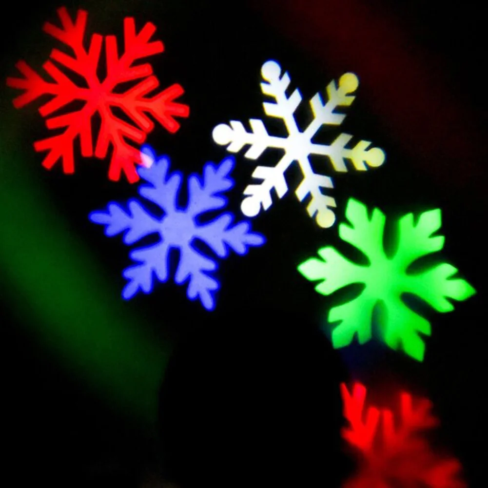 colorful snow Рождественский вращающийся Ночной светильник, проектор, вращающееся звездное небо, звезда, Рождественский олень, проектор, романтическая Светодиодная лампа, вечерние светильник, проекция - Испускаемый цвет: colorful snow