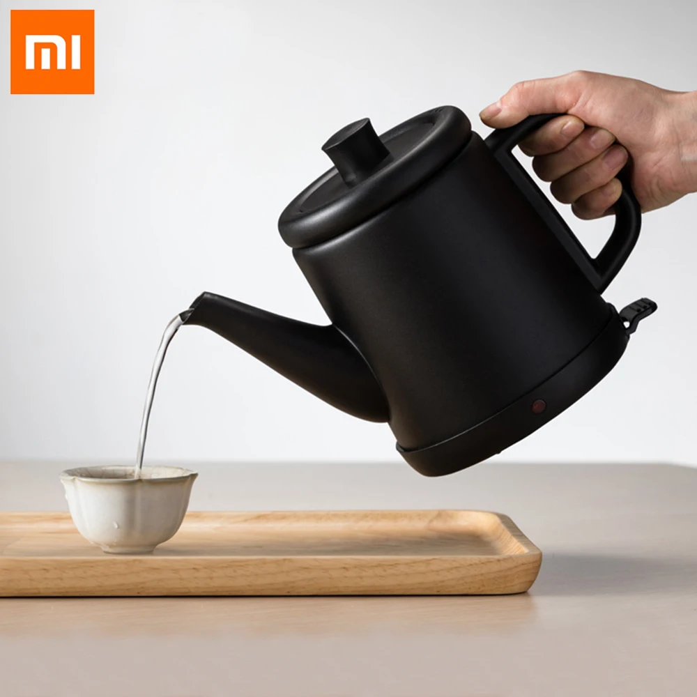 Xiaomi Портативный электрический чайник из нержавеющей стали вареный чайник термостатический антисухой быстрый нагрев кипящий чайник 800 мл