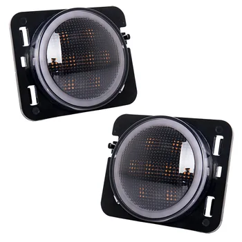 

wrangler with fender flares lamp with the function of the angel eyes turned to the LED car light fender flares light