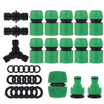 

1 Set 1/2 Inch Hose Quick Connector Garden Tools Connectors Repair Damaged Leaky Adapter Garden Water Irrigation Connector Joint