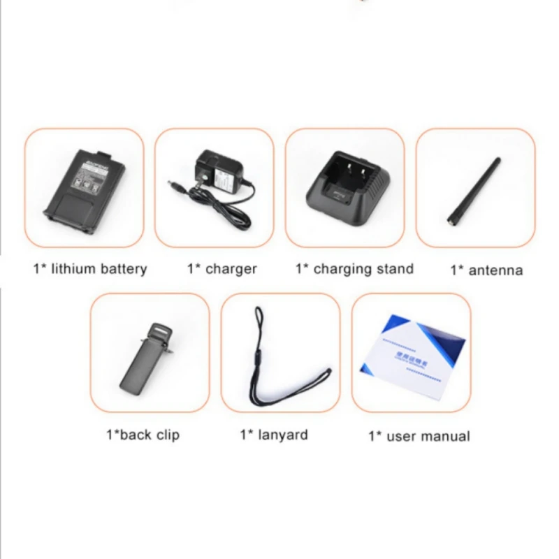 1 шт. Baofeng UV-5R двухдиапазонный VHF/UHF 136-174 МГц и 400-520 МГц FM портативный, двухполосный двухсторонний радио портативная рация BF-UV5R