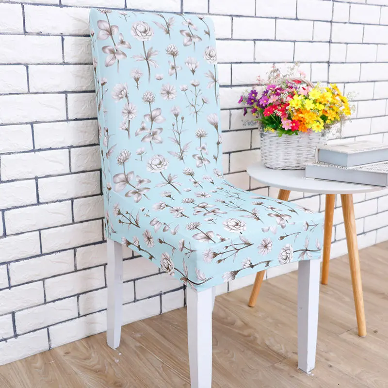 Printing Elastic Concise Seat Cover Office Chair Set Cover High Quality Hotel Seat Cover Chair Covers Spandex Dining Chair Cover