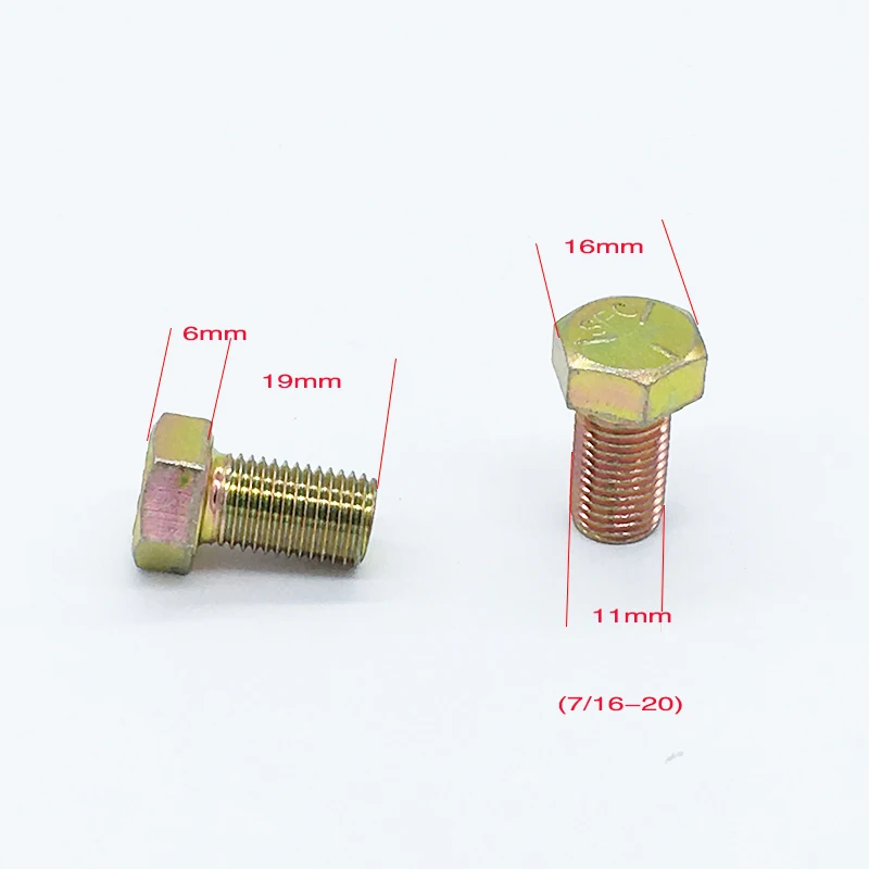 Inch bolts 7/16-20 length 19mm 25mm