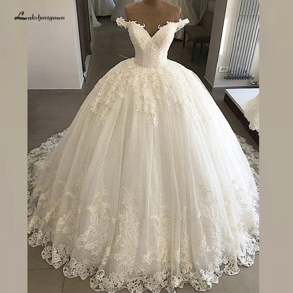Lakshmigown Роскошные свадебные платья с открытыми плечами 2019 винтажное свадебное платье с аппликацией Африканские свадебные платья Vestidos de Novia