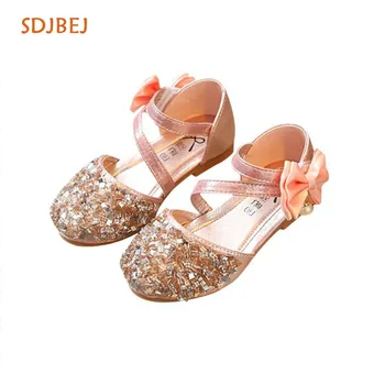 

2020 Summer Girls Sandals Glitter Children Shoes Kids Girls Princess Sandals Party Kids Sandals Toddler Girls Shoes