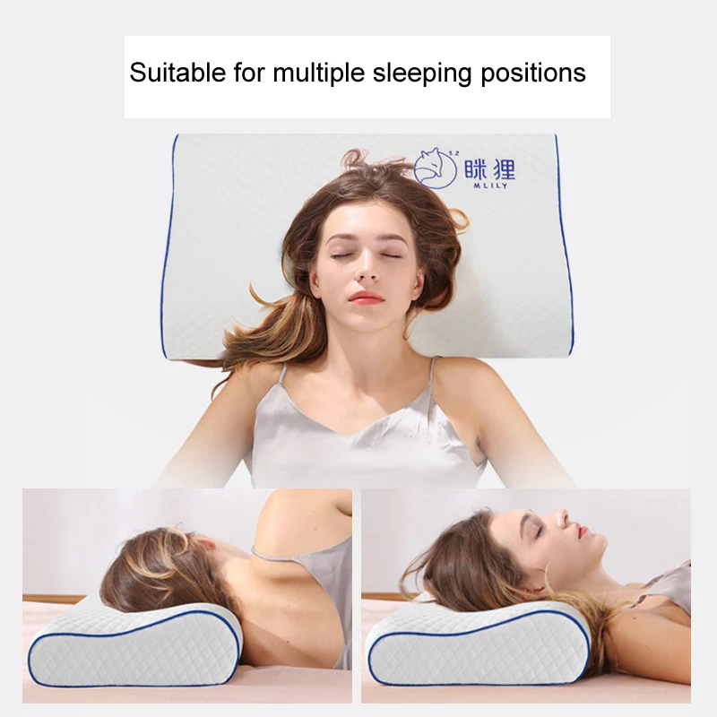 

Cervical protection wave pillow couple single student pillow slow rebound memory pillow core space memory cotton pillow