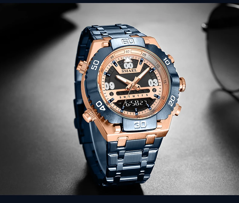 SMAEL Watch Male 2021 Sports Digital Watches Men Waterproof Steel Military Quartz Watch For Men Wristwatch Relogio Masculino SMAEL Watch Male 2021 Sports Digital Watches Men Waterproof Steel Military Quartz Watch For Men Wristwatch Relogio Masculino
