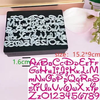 

letters and numbers Metal Cut Dies Stencils for Scrapbooking Stamp/photo album Decorative Embossing DIY Paper Cards