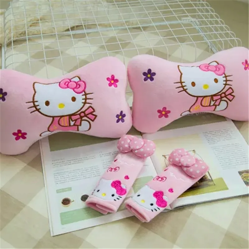 1 шт. мультфильм Cinnamoroll Собака Мелодия сиденье обивка ремней милый Sakura momoko автомобильный плечевой протектор pad автомобильный ремень безопасности чехлы