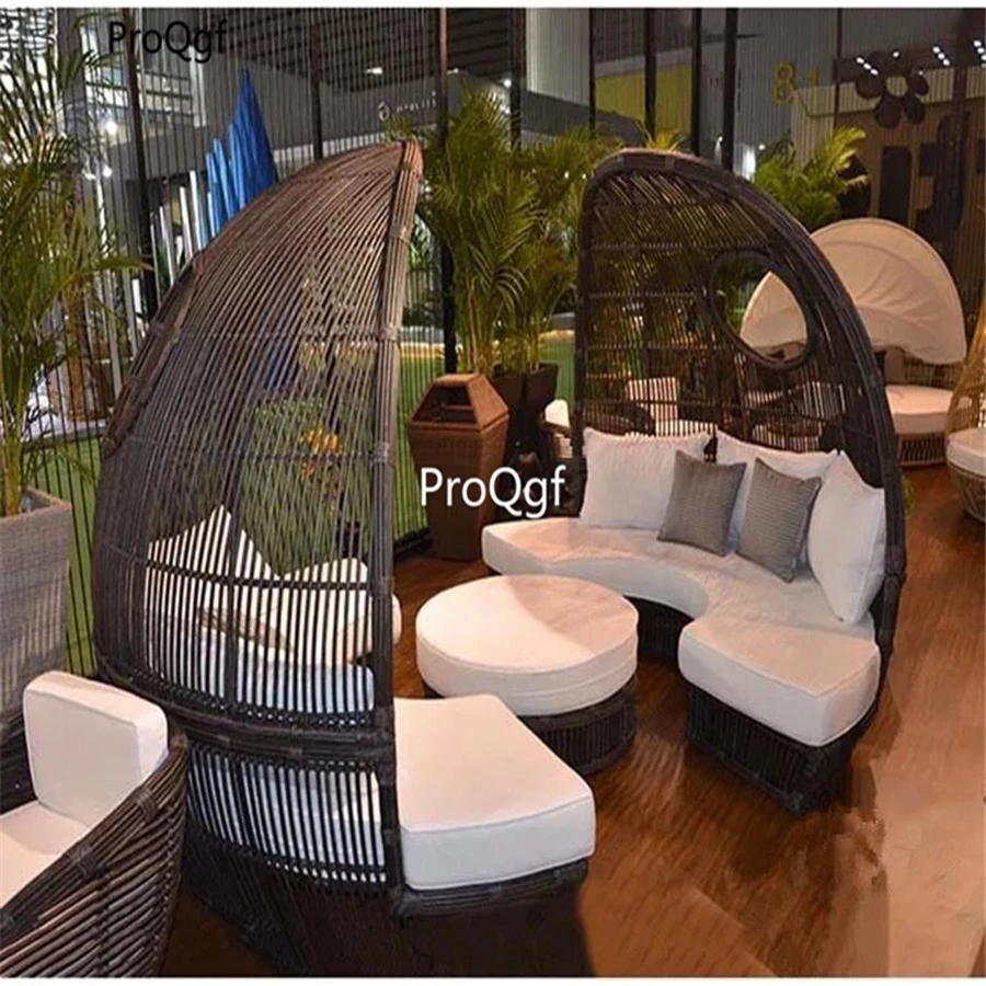 Ngryise 1Pcs A Set rattan bird nest shape sofa white brown black choice