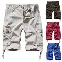 Повседневные рабочие мужские шорты Свободные укороченные штаны с карманами летние японские рабочие штаны-шаровары для мальчиков мужские шорты