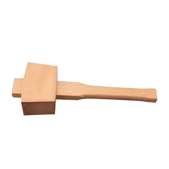 

Beech Solid Carpenter Wood Wooden Mallet Hammer Handle Woodworking Tool 35EC