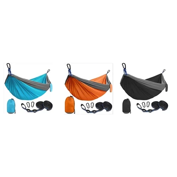 

Big deal Camping Hammock Double & Single Portable Hammocks with 2 Tree Straps, Parachute Hammocks for Backpacking, Travel