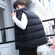 5XL жилет большого размера, мужская зимняя куртка без рукавов, мужская мода, жилет, теплая верхняя одежда, парка, куртка, Мужская куртка-пуховик, Повседневная