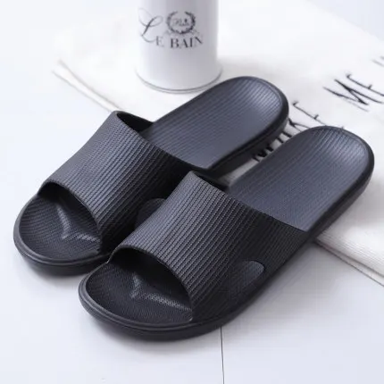 2020 New Slippers Women Summer Thick Bottom Indoor Home Couples Home Bathroom Non-slip Soft Ins Tide To Wear Cool Slippers 2105 Dark Blue