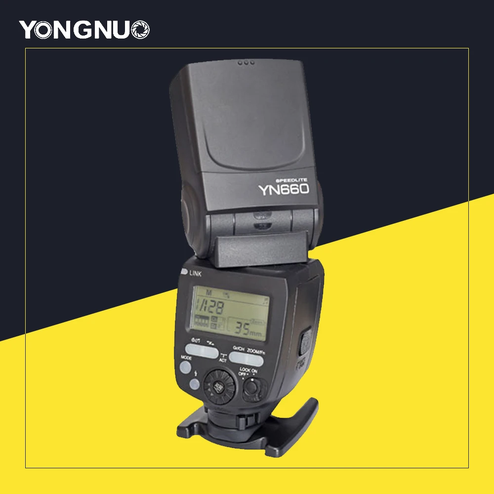 YONGNUO YN 660 Беспроводная вспышка Speedlite GN66 2,4G Беспроводная радио Master Slave для Canon Nikon Pentax Olympus YONGNUO YN 660 - Цвет: without Gifts