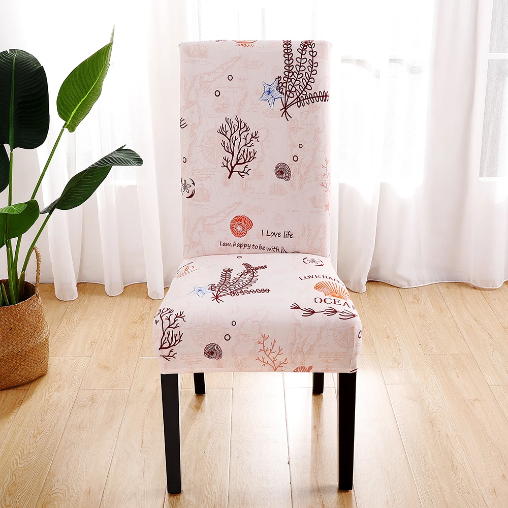 Печатные Эластичные чехлы на кресла протектор сиденья Slipcover стрейч съемные спандекс рождественские покрытия для стула Gifs - Цвет: k763
