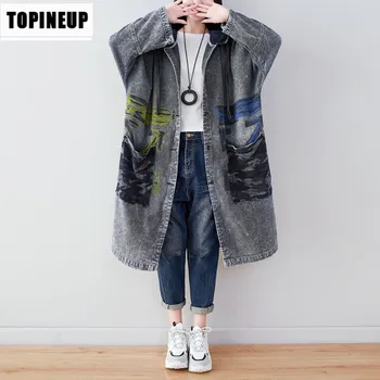

Women's Fashion casual printed single-breasted loose Hooded Bat Sleeve Single Breasted Coat