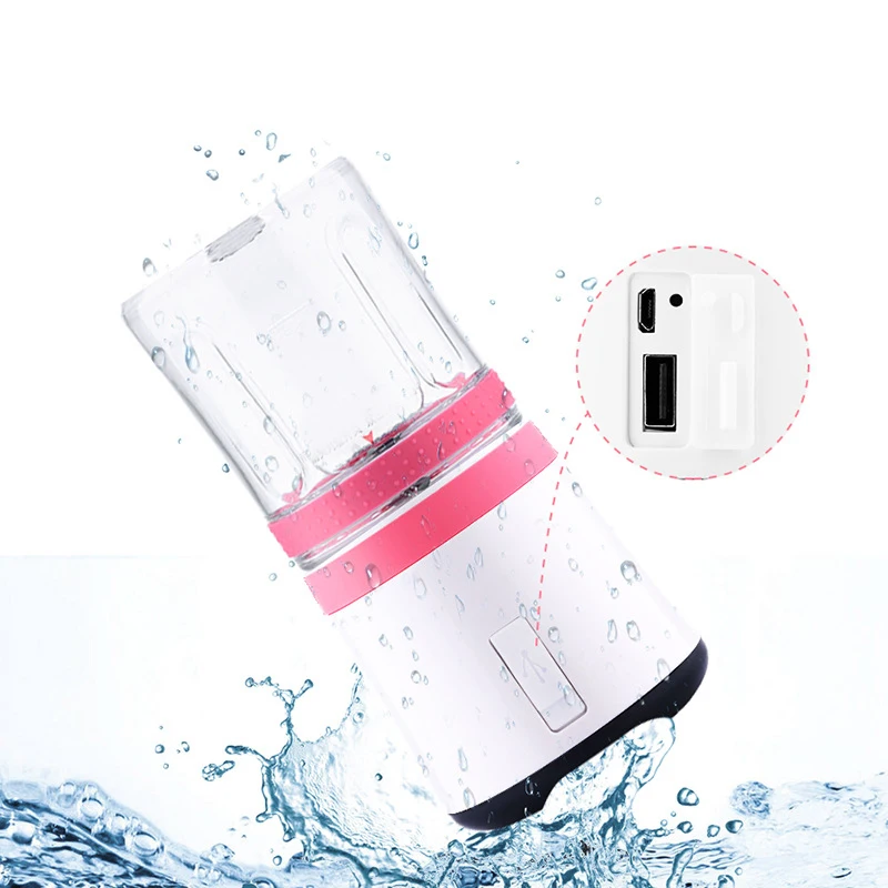 Mini Portable Juicer Bottle Electric Fruit Juice Blender Handheld USB Rechargeable Lemon Vegetable Smoothie Squeezer