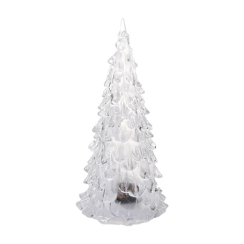

Color Changing LED Artificial Crystal Christmas Tree Decoration xMAS Night Light