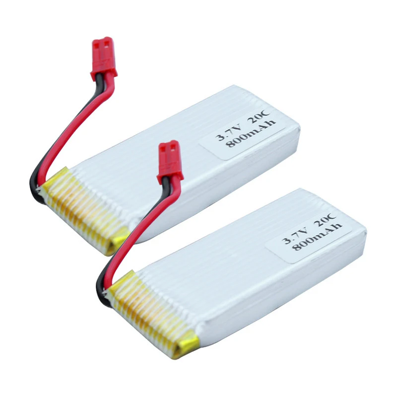 

F181 Remote Control RC Drone 2PCS 3.7v 800mah 20C LIPO battery for F181 F187 F163 H12C H12W RC126 rc drone Spare Parts Battery