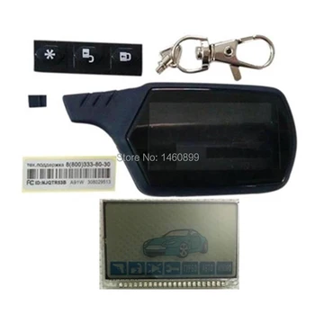 

A61 Lcd display Metal Pin + Keychain Case Body Cover For Russian Two Way Car Alarm System Starline A61 LCD Remote Control Key