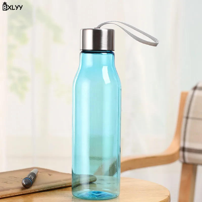 BXLYY Portable Space Cup AS Sealed Leakproof Plastic Water Bottle Creative Sports Bottle Kitchen Accessories Gift Baby Shower.75 - Цвет: Синий