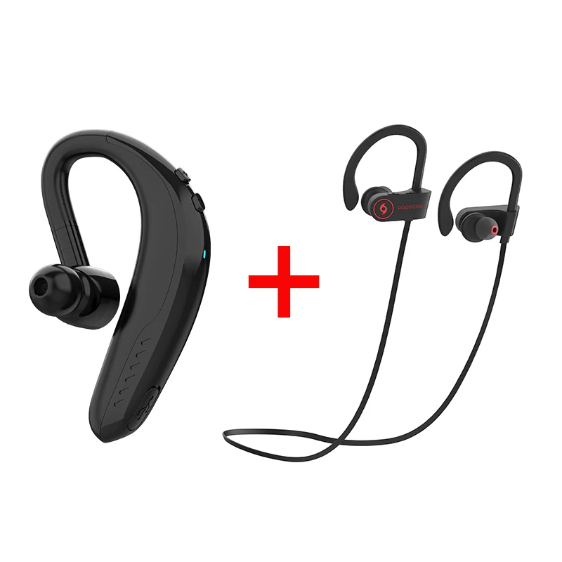 IPUDIS Bluetooth наушники беспроводная гарнитура с одним ушным крючком 170 мАч время