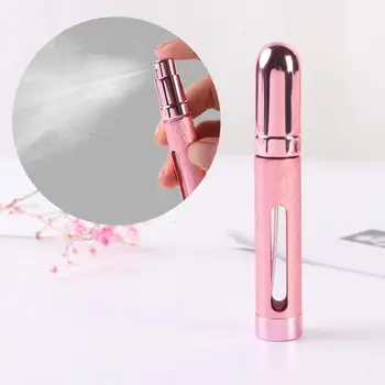 

1PCS 12ml 6 Colors Mini Portable Travel Refillable Perfume Atomizer Bottle For Spray Scent Pump travel makeup Housing bottle