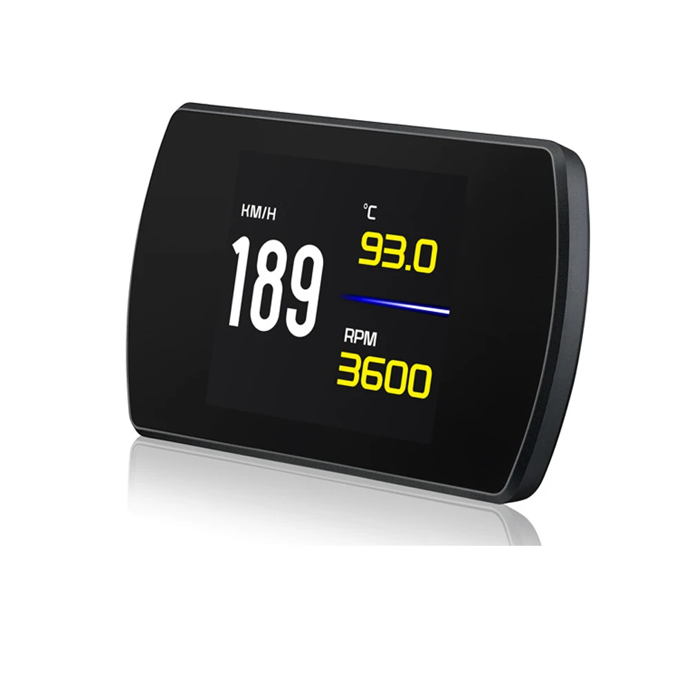 OBD2 gps HUD Автомобильный бортовой компьютер 4," HD TFT цифровой скоростной проектор OBD дисплей хладагент топливный код неисправности