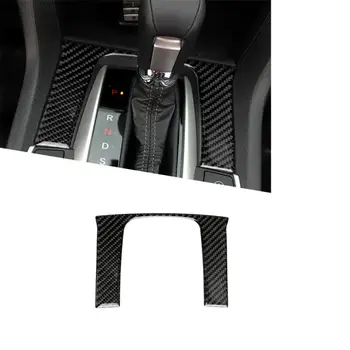 

Car Gearbox Panel Trim Inner Carbon Fiber Black Sticker For Honda Civic 10th 2016-2010
