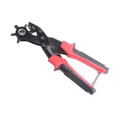 Профессиональные Плоскогубцы Дырокол вращающийся сверхмощный кожаный инструмент для пробивки для ремней кошельки ремешки для часов