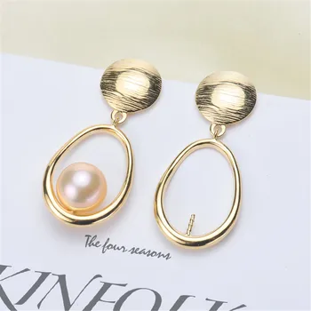 

NEW ARRIVAL 925 Sterling Silver Earrings Mountings Findings Settings Jewelry Parts Fittings Accessories for Pearls Beads Stones