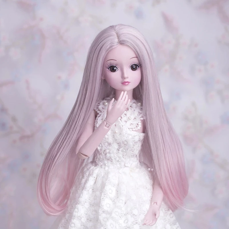 Аксессуары для кукол UCanaan 1/3 BJD розовые парики волосы шарнирных 60 см наряд девочек