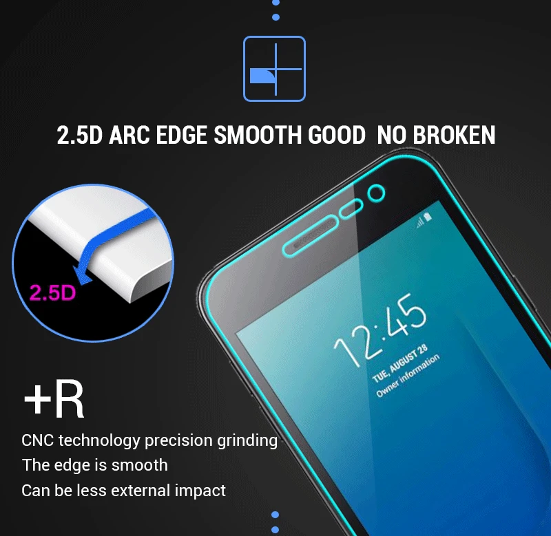 Защитная пленка для экрана из закаленного стекла HD для Samsung Galaxy J2 Core J260 SM-J260F защитное стекло с полным клеем 2.5D стекло