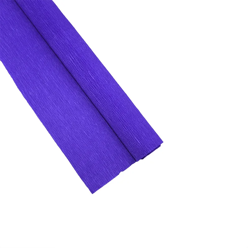 1 шт. 250x50 см DIY ремесло цветок оберточная гофрированная бумага сморщенная рулонная бумага вечерние украшения скрапбук цветочный художественный упаковочный материал - Цвет: P12 Dark purple