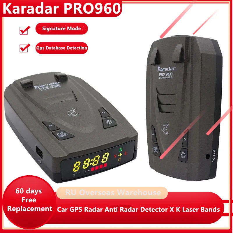 Karadar 2 In 1 Anti Radar Detector Radar Detecting City Highway Auto Mode X K CT