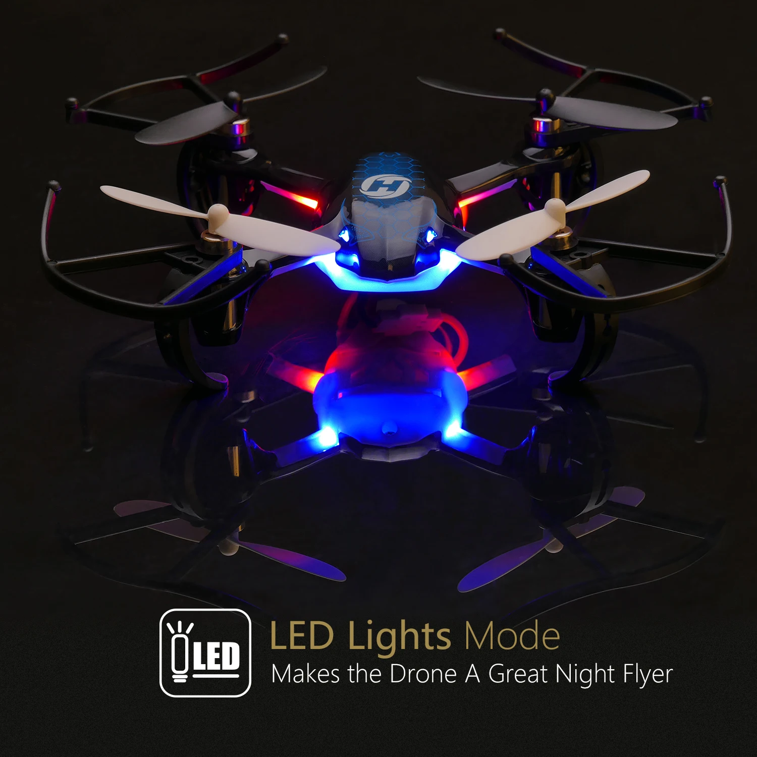 Holy Stone HS170 Predator Mini RC Drone Helicopter 2.4Ghz 6-Axis Gyro 4 Channels Quadcopter 3 Speed Mode Wind-resistant Drone