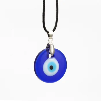 

Boho Blue Turkey Evil Eyes Pendent Necklace for Men Women Classic Ethnic Turkish Lucky Eyes Choker Necklace Jewelry Accessories