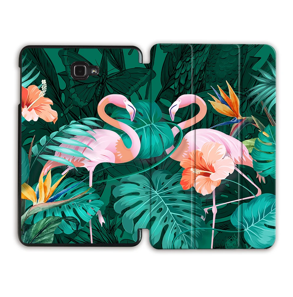 Чехол MTT с фламинго для samsung Galaxy Tab A A6, 10,1 дюймов, Складной флип-чехол из полиуретановой кожи для планшета, чехол T580 T585 T580N T585N Funda - Цвет: SS17