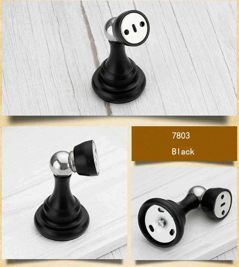 Zinc Alloy Strong Magnetic Door Sucker Bathroom Bedroom Collision Avoidance Ground Suction Silent Wall Suction Door Touch