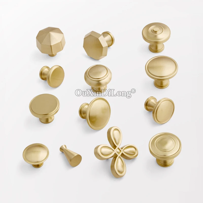 

High Quality 20PCS European Pure Brass Cabinet Door Handles Cupboard Wardrobe Drawer Kitchen Wine Cabinet Pulls Handles & Knobs