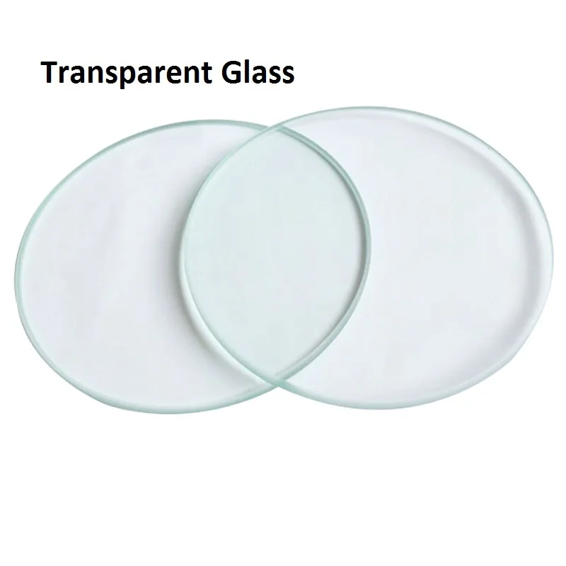 Stereo Microscope Specimen Plate Transparent Translucent Round Frosted Glass White Black Plastic Work Board