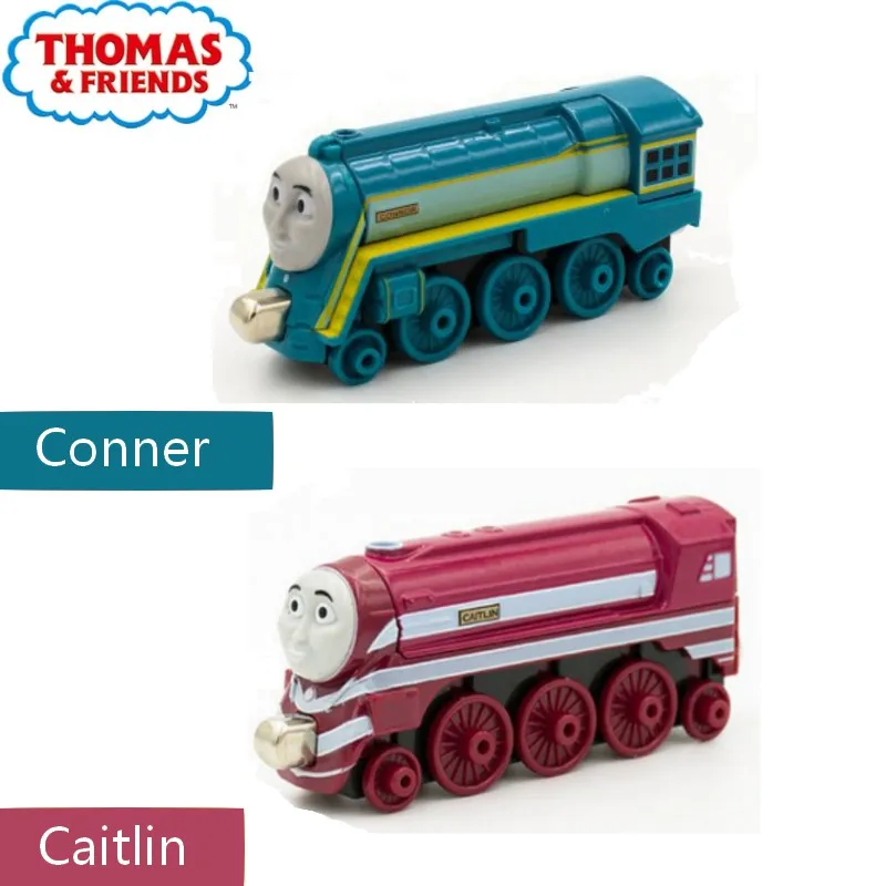 Томас и Друзья Emily локомотив Поезд Модель сплав пластик Магнитный трек железнодорожный вагон игрушка подарок на день рождения - Цвет: Conner Caitlin