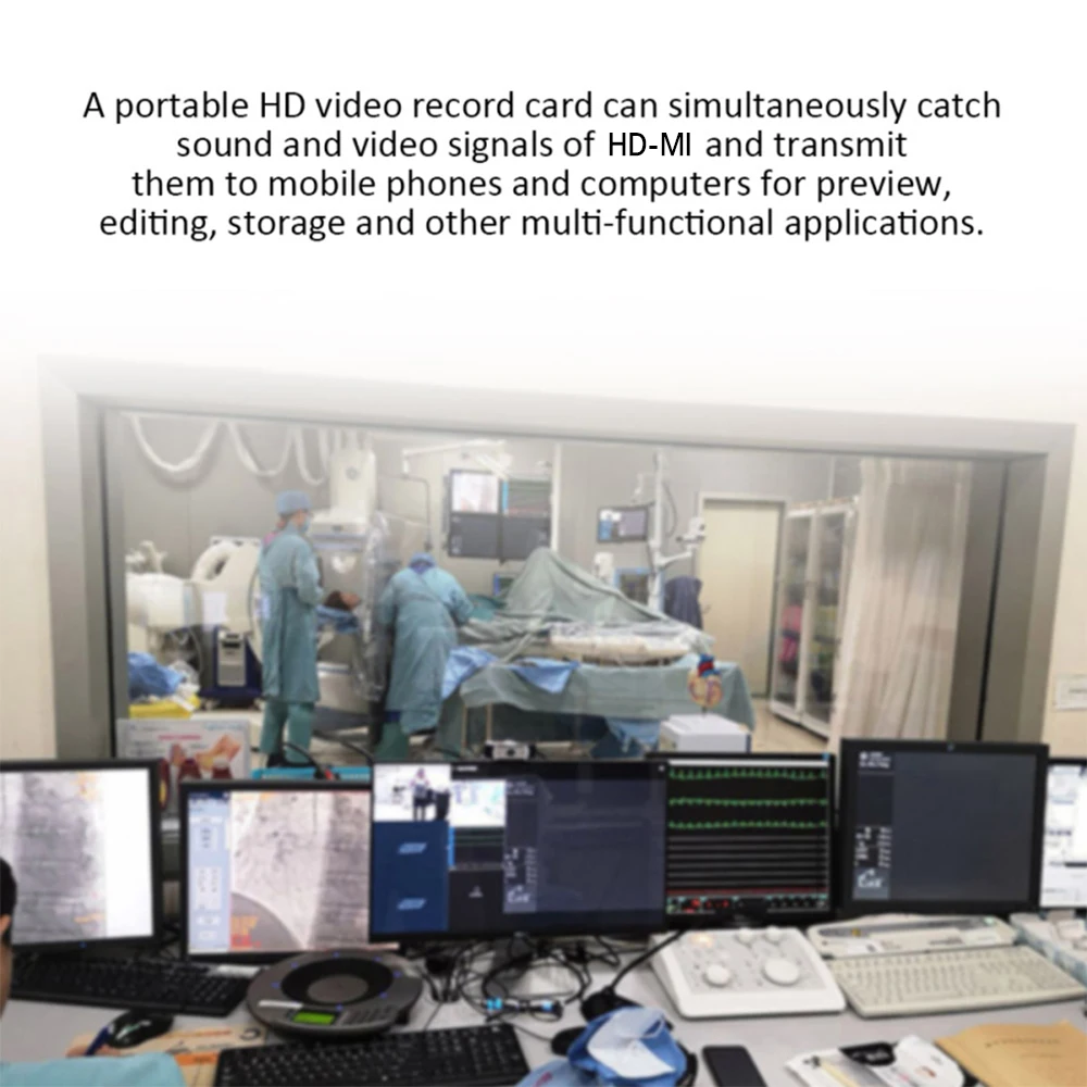 KuWFi HDMI to USB C Capture Card 1080P HD Video Card Game Record for MacBook Pro PS4 Live Streaming Broadcast