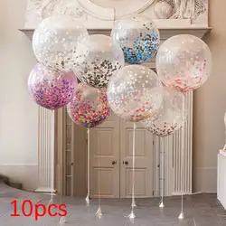 10 шт. многоцветный конфетти воздушный бумажный шарик фонарики желаний для дня рождения свадебные подарки прозрачный надувной шар игрушки