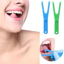 1 шт. y-образный держатель зубной нити межзубные зубы Чистящая палочка помощь кронштейн гигиена полости рта